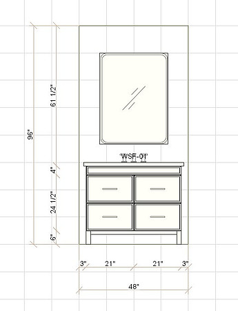 36" Rift White Oak Vanity-IN PRODUCTION