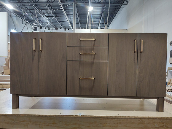 68" Walnut Vanity (Slab doors)  $1360