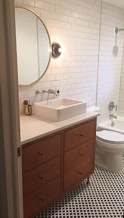 Cherry Mid-Century Vanity