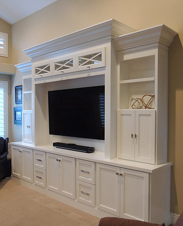 White Brookshire entertainment center